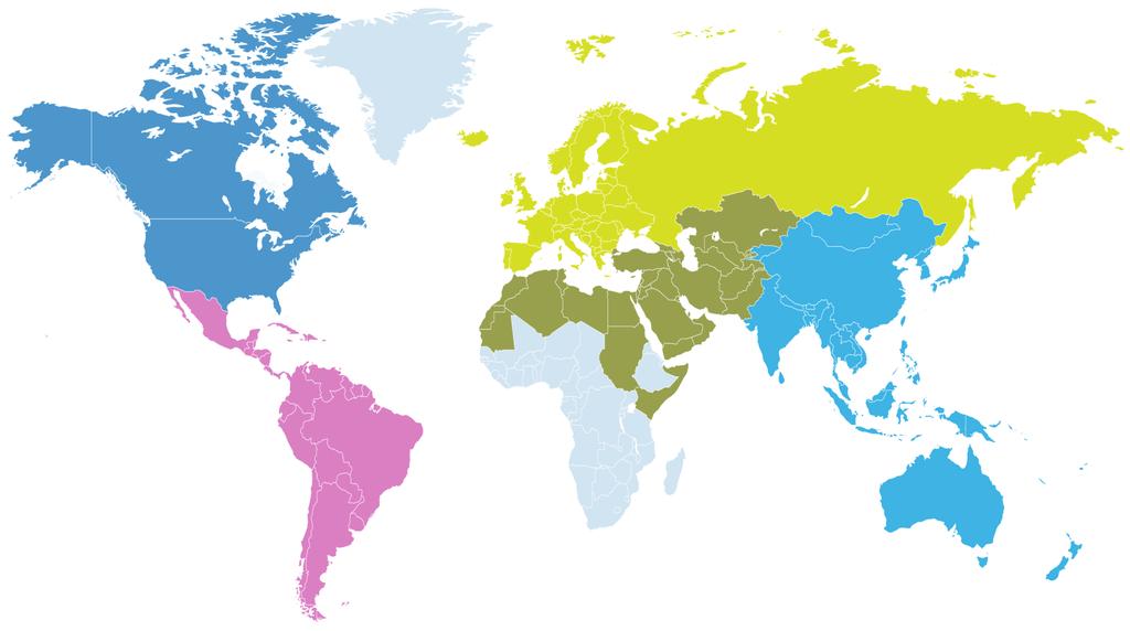 Distribución de la Audiencia Global Asia-Pacífico y Europa son las Regiones con Mayor Audiencia Online 27% Europa 14% América del Norte 9% Oriente Medio -