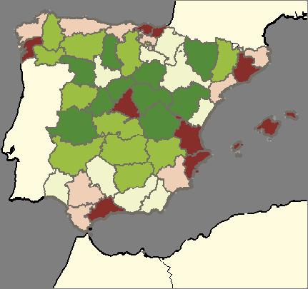Comunidad Autónoma Área (km²) Población Densidad de población (hab./km²) NAVARRA 10.386 620.377 59,7 MURCIA 11.310 1.426.
