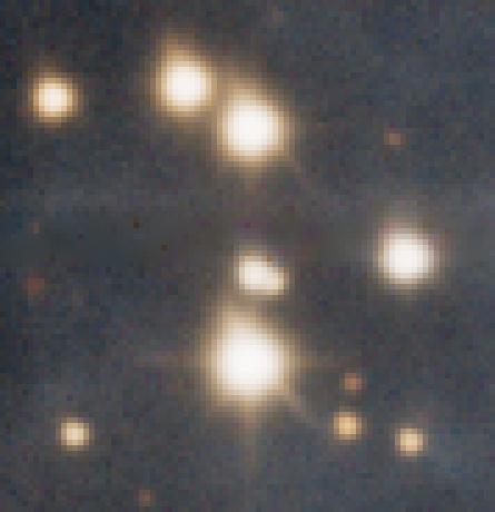 Figura 3 - Las estrellas están casi saturados con bordes duros después de HDRWaveletTransform.