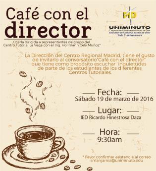 Estrategia Café con el director- Dirigido a representantes de curso Desde la
