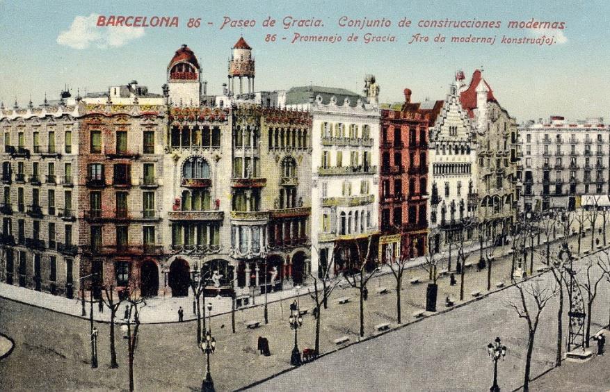 La manzana de la discordia en Cataluña. Doménech i Montaner (1849-1923), logró imprimir un carácter nacional en la arquitectura moderna de Cataluña.