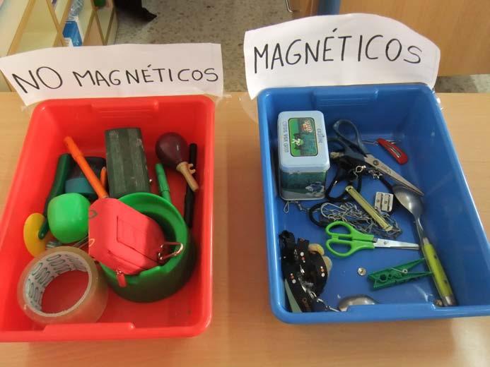 PRÁCTICA 2: Objetos magnéticos y no magnéticos A realizar la primera práctica con imanes nos dimos cuenta que no se pegaban a algunas