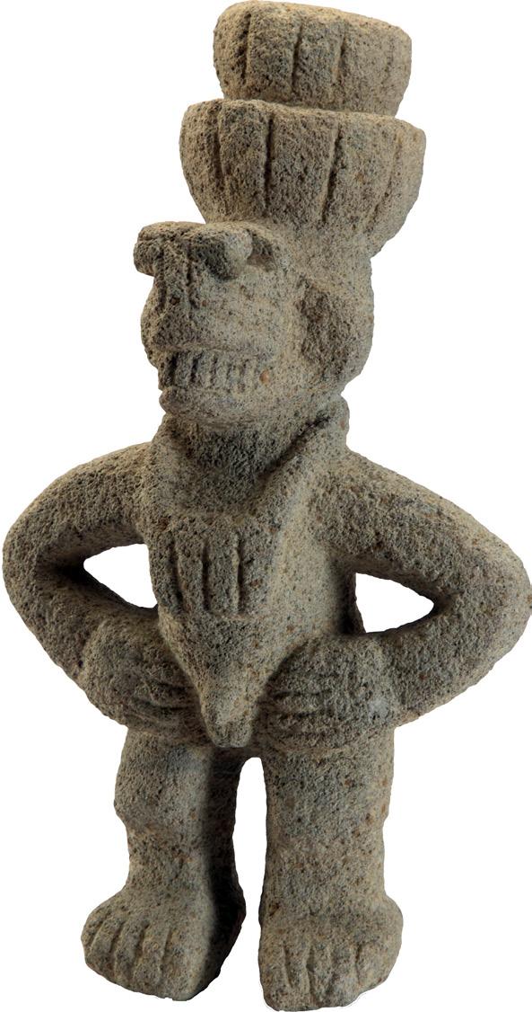 Figura humana en piedra.