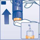 Una gota de insulina debería aparecer en la punta de la aguja. Si no, cambie la aguja y repita el procedimiento hasta un máximo de 6 veces.