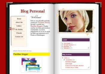 Blog Personal Incluye información (biografía personal), temas