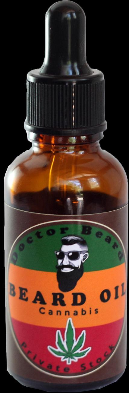 Cannabis Beard Oil Aceite para barba con base de aceite de almendras, ricino, jojoba y cannabis, aroma a Sándalo.