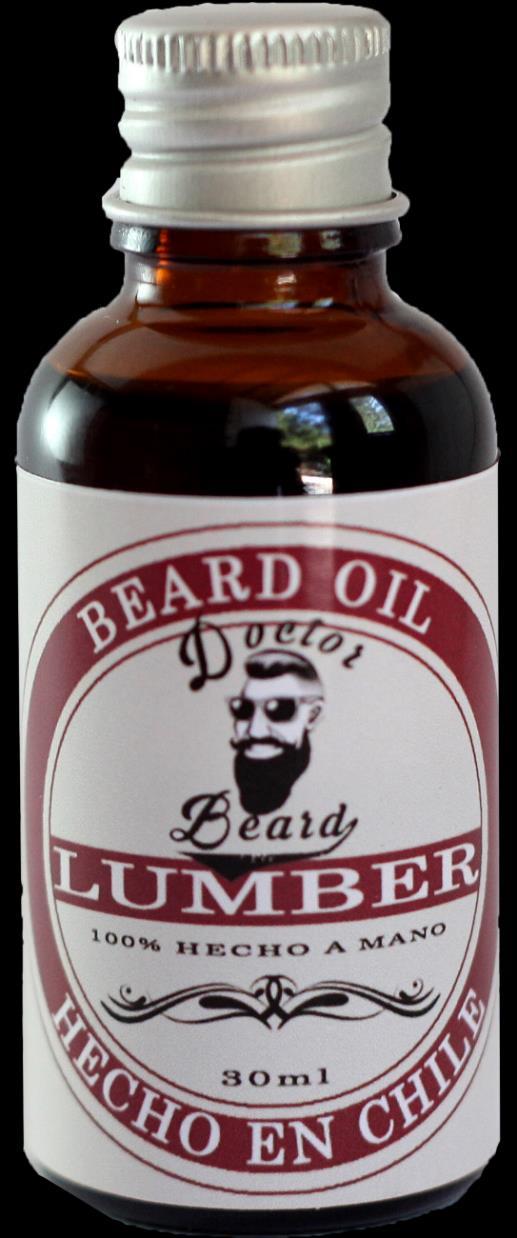 Lumber Beard Oil Aceite para barba con base de aceite de almendras, ricino y jojoba, aroma a Eucalipto.