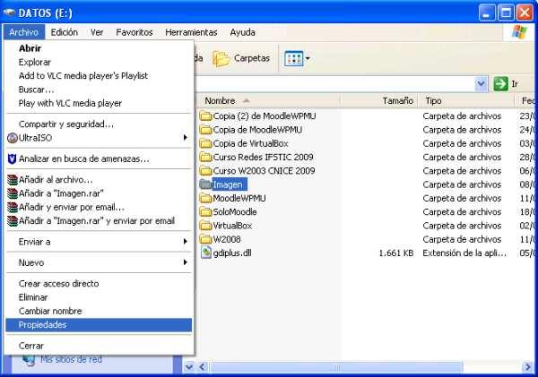 Crear imagen en unidad SAMBA Otra posibilidad que podremos utilizar para almacenar la imagen del equipo "Windows XP Professional", puede ser el uso de una unidad de red compartida (una unidad SAMBA),