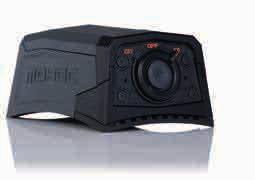 El contorno patentado de la base de la cámara y su bajo perfil de carcasa eliminan el riesgo de enganche con objetos