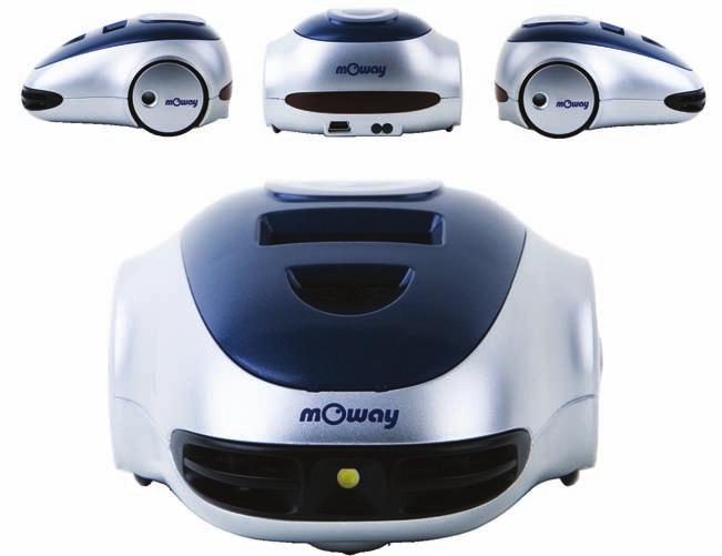 5 2. Qué es moway? moway es un pequeño robot autónomo programable diseñado principalmente para realizar aplicaciones prácticas de robótica móvil.