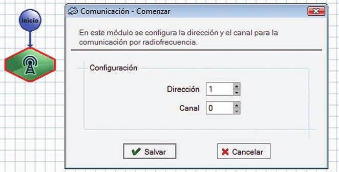 El envío y recepción de los datos se realiza por medio de la ventana de Comunicaciones, la cual se muestra pulsando en botón indicado a continuación.