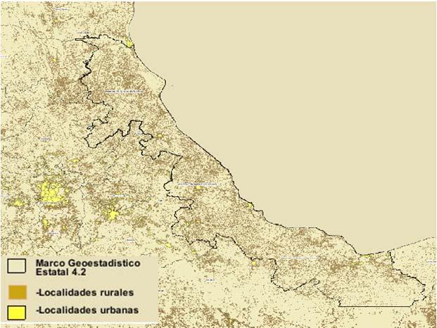 Veracruz Capital: Xalapa Enríquez Municipios: 212 Extensión: 71 820 km 2, el 3. del territorio nacional. Población: 7,638,378, el 6.8% del total del país.