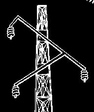 cadenas de aisladores (dos o más platos) con una disposición al tresbolillo o montaje vertical de