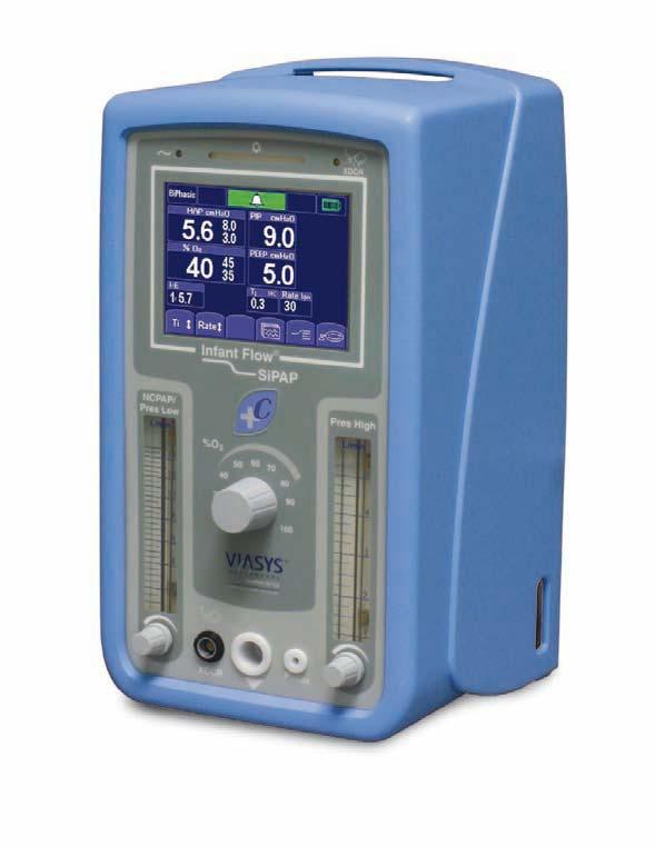 Indicador de modo, alarma y batería PMAP PIP PEEP FiO 2 Relación I:E Pres High L/min (Pres alt L/min) Configuración de nivel de presión secundaria.