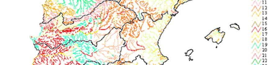Las tipologías nacionales en que se clasifican las distintas masas de agua aparecen citadas en los planes hidrológicos.