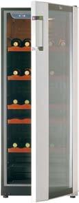 blancos (76ºC) Alarma óptica de temperatura Iluminación interior Cinco estantes de madera regulables en altura Clasificación