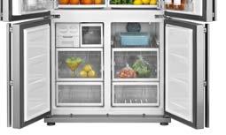 Mantiene una temperatura óptima y uniforme en todo el frigorífico, además de controlar la temperatura con mayor precisión que un sistema tradicional.