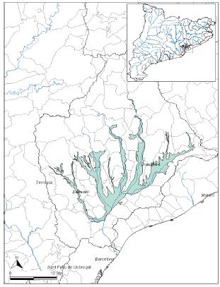 2.2.4.2.2. MASSA D AIGUA NÚMERO 16 O AL LUVIALS DEL VALLÈS Mapa 7: Situació de la massa d aigua número 16 Font: Agència Catalana de l Aigua Segons dades de l ACA, aquesta massa d aigua té una