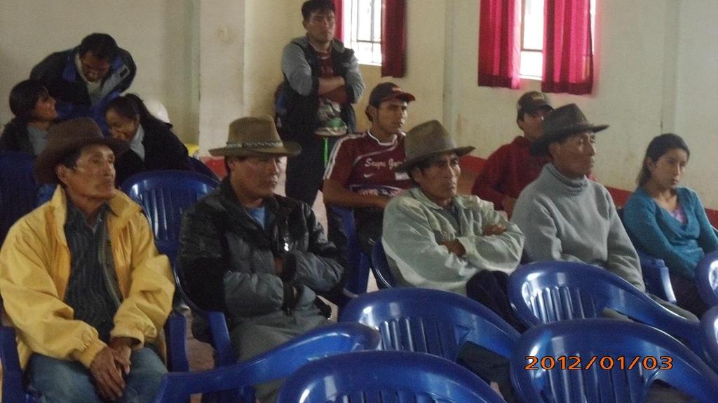 Sábado 16 de abril del 2016 La capacitación en la comunidad de Pampamarca, Distrito de Cotaruse, provincia de Aymaraes - Apurimac, realizándose la capacitación en buenas prácticas de esquila en