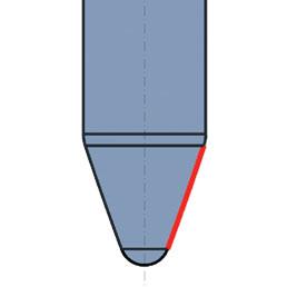 ángulo de cono inferior a 40 son adecuadas para el mecanizado de superficies inclinadas Fresa de barril Las herramientas en forma de barril aprovechan una sección de la circunferencia, lo que permite