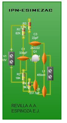 Mediante la herramienta PCB Wizard es posible obtener un estimado de como se observa el circuito