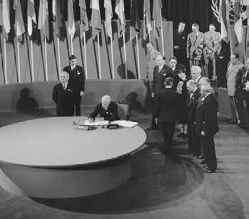 Su creación, parte de un ambicioso intento de plasmar el espíritu de cooperación internacional de las propias Naciones Unidas, fue el resultado del esfuerzo común de un equipo multinacional de