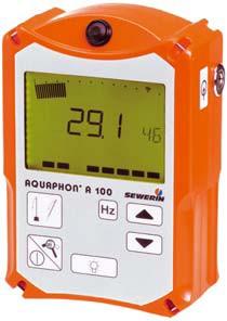 Geófono para la detección de fugas de agua Aquaphon AF100 / A100 Aplicación Geófono desarrollado para la detección de fugas de agua en redes de abastecimiento por el método electro acústico.