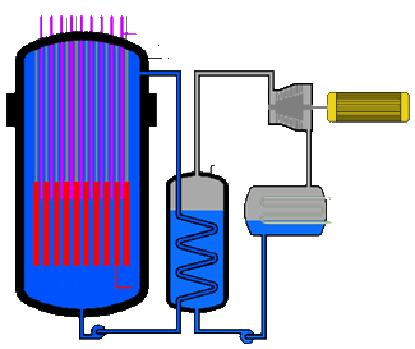 Turbina: transforma la energía térmica del vapor de agua en energía mecánica de rotación Condensador: es un intercambiador de calor Edificio de almacenamiento y manipulación: se fabrican de hormigón