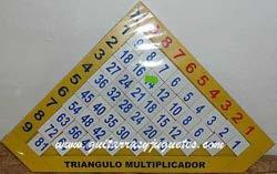 Tablero de números de Tablero matemático de Triángulo multiplicador de El tablero de números es un juguete didáctico de que asocia cada número con diferentes imágenes del 1 al 10.