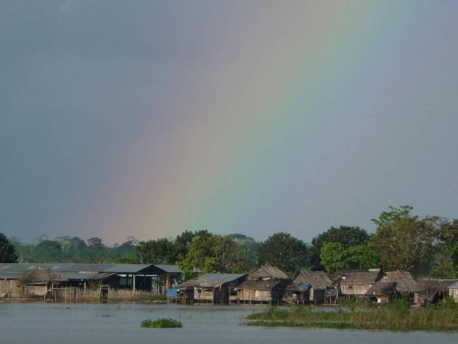 57 Munich (Iquitos) El área ocupada por los pobladores del Asentamiento Humano Marginal Munich y alrededores es susceptible a inundaciones, se encuentra asentada en la margen derecha del río Nanay.
