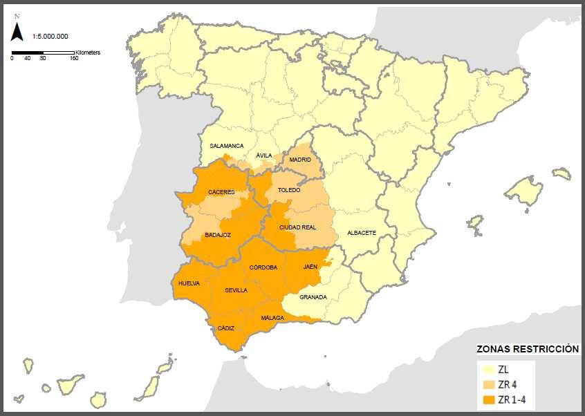 b) En la provincia de Salamanca: La comarca veterinaria de Sequeros. 4.