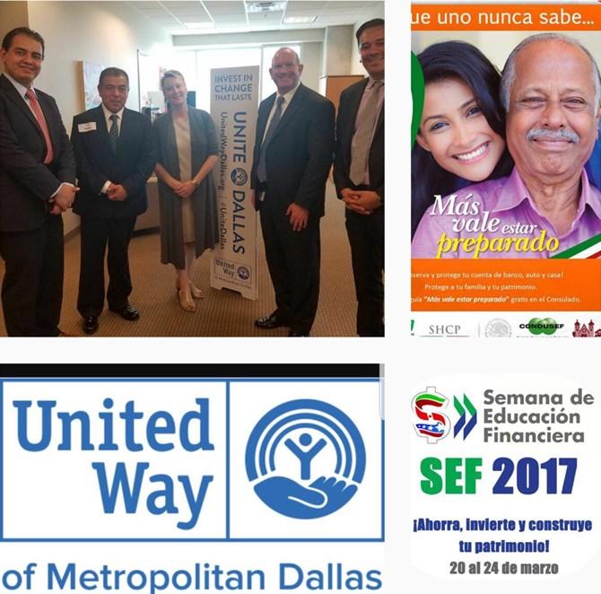 Dallas El Consulado mexicano de Dallas invita a la comunidad a Semana de Educación Financiera Pláticas, talleres y conferencias en temas como la apertura de negocios, ahorro, remesas, historial