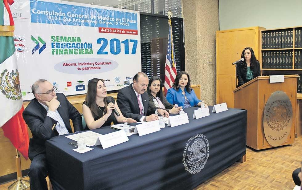 El Paso Invitan a la Semana de Educación Financiera Del 20 al 24 de marzo, el Consulado General de México en El Paso celebrará la Semana de Educación Financiera 2017, con una serie de talleres,