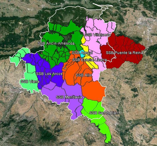 El área de Tierra Estella está zonificada en 9 zonas básicas de servicios sociales del total de 44 que existen para todo Navarra: Allo.