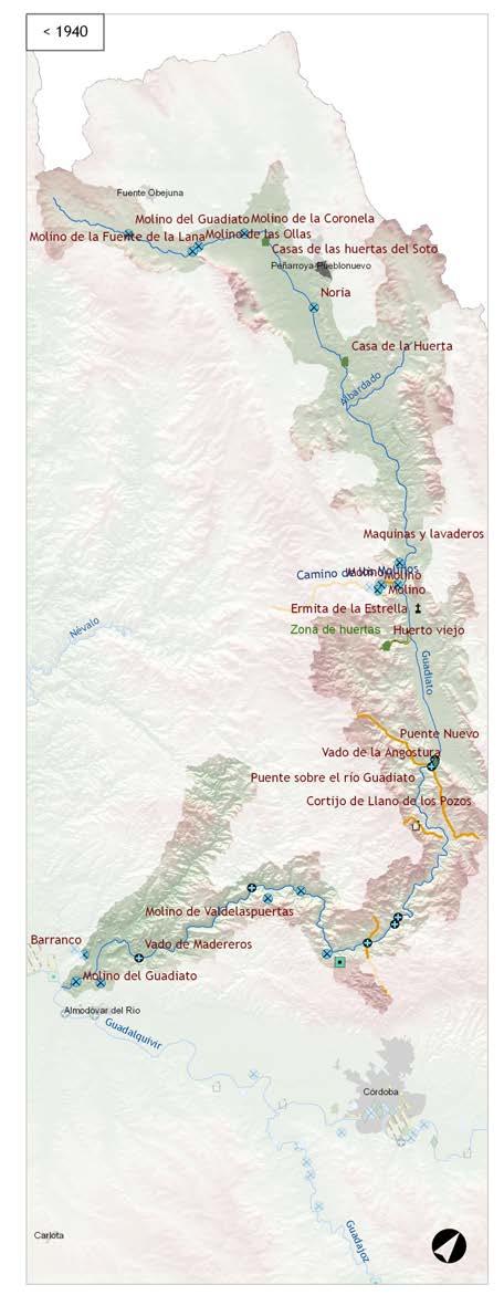 Los paisajes fluviales en la planificación y gestión del agua RECURSOS AMBIENTALES, PATRIMONIALES Y SOCIOCULTURALES Análisis toponímico En la cuenca del río Guadiato, al igual que en otras subcuencas