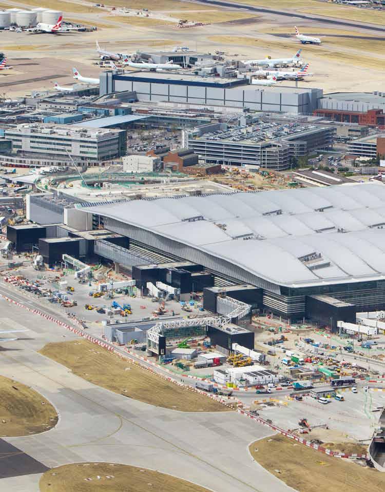 Vista aérea de la T2A del Aeropuerto