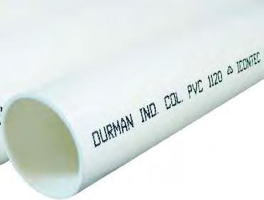 PVC Presión Durman se fabrican empleando compuesto de PVC Rígido como lo especifica la