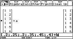 Figura 6: Ejemplo 3: Captura de datos. Figura 7: Ejemplo 3: solución por mínimos cuadrados usando QR. Ejemplo 4.