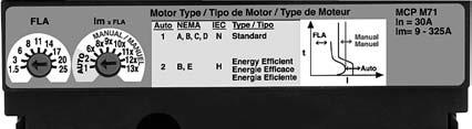 Interruptor Magnético MCP para arranque de motor marco H y J Descripción y uso del producto: Los interruptores para protección de motor están disponibles en marco H y J y cuentan con protección