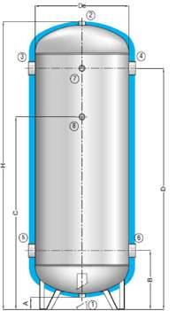 Toda la superficie del depósito está zincada, mediante una inmersión en caliente del mismo en un baño de zinc con una pureza no inferior al 98,25% (Uni EN 1179).