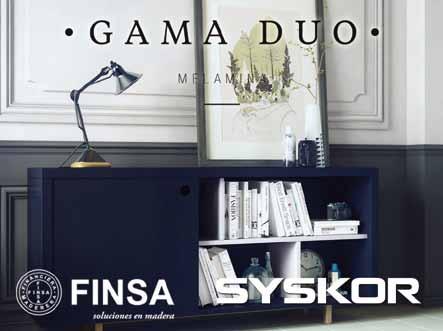 acabados - finishes Colaboración Syskor - Finsa Syskor proveedor referenciado de Finsa En el marco de colaboración entre ambas empresas, Syskor tiene el placer de incorporar los acabados de la