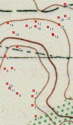 FIGURA 6: Transecto Norte Detalle del Transecto Norte, mostrando los puntos de GPS registrados para