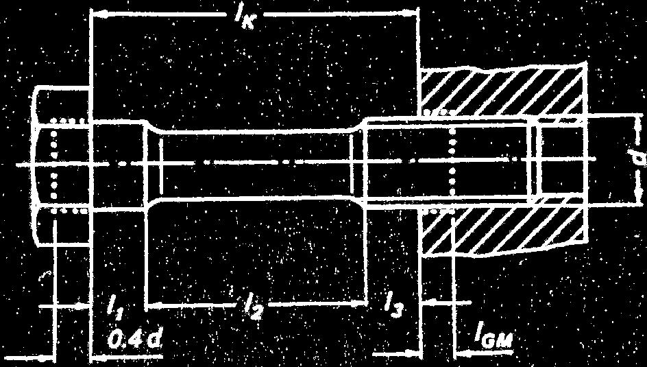 Figura 37: División del tornillo en cilindros simples Además aportan rigidez al tornillo una parte de la cabeza del mismo y una parte de la zona roscada dentro de la tuerca.