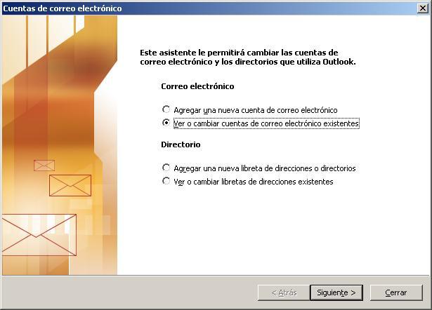 Caso II: El usuario SI tiene configurado su cuenta PUCP en el cliente de correo MicrosoftS Outlook 2003 Ingrese al programa Microsoft Outlook 2003.