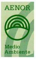 Certificación AENOR (Asociación Española de normalización y certificación) Certificado de