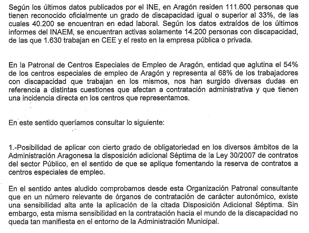 Informe 16/2010, de 1 de diciembre, de la Junta Consultiva de Contratación Administrativa de la Comunidad Autónoma de Aragón.