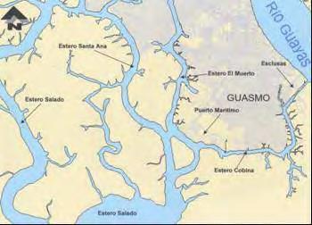 6.1.10 Oceanografía El Golfo de Guayaquil es un complejo geomarítimo del litoral ecuatoriano con una longitud de aproximadamente 120 km.
