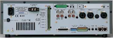 Serie VM-2000 Amplificador controlador del sistema VM-2120/VM2240 Especificaciones VM-2120 VM-2240 Alimentación Alimentación principal CA, 50/60 Hz ó 24 V CC, 7,5 A Potencia nominal de salida 120 W