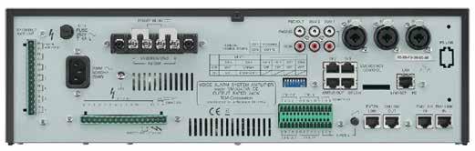 Serie VM-3000 Amplificador y controlador del sistema Especificaciones VM-3240VA VM-3360VA Alimentación 230 V AC, 50/60 Hz Consumo (enchufe CA) 600 W (con señal de salida nominal), 260 W (de acuerdo