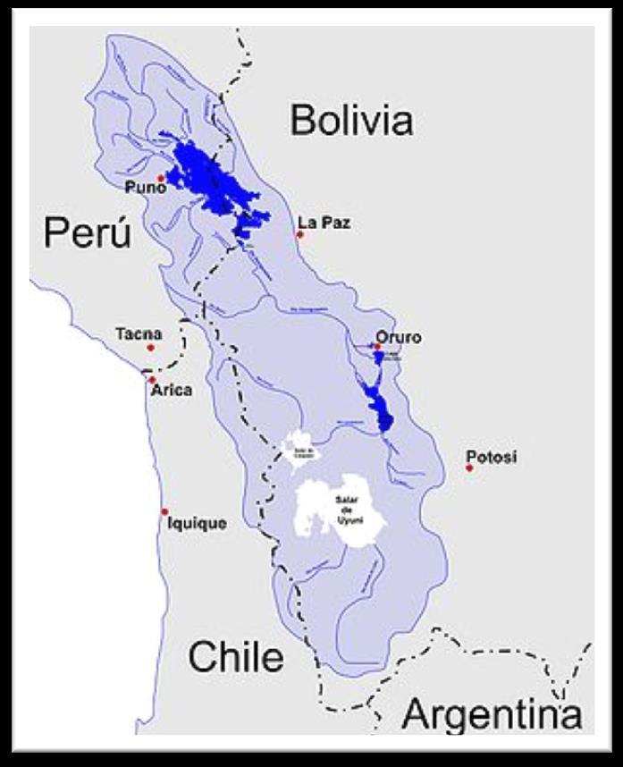 EL LAGO POOPÓ Situado a 3.687 msnm, en el altiplano de Oruro Bolivia Constaba de una superficie de 2.337 km 2.